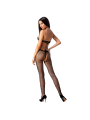 PASSION - WOMAN BS080 BODYSTOCKING SCHWARZ EINE GRÖSSE
