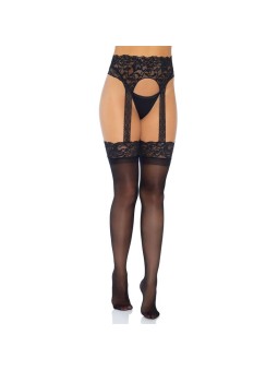 LEG AVENUE - BAS JARRETELLES OPAQUE TAILLE UNIQUE