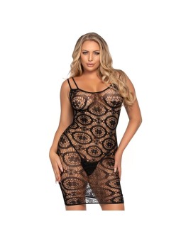 LEG AVENUE - DAISY CROCHET MINI DRESS ONE SIZE