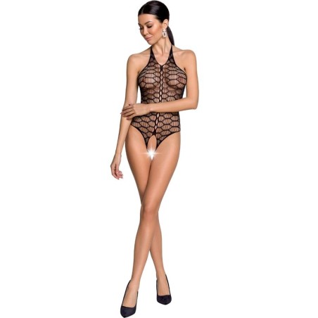 PASSION - VROUW BS087 ZWARTE BODYSTOCKING ONE SIZE