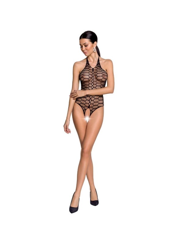 PASSION - VROUW BS087 ZWARTE BODYSTOCKING ONE SIZE