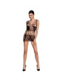 PASSION - WOMAN BS090 BODYSTOCKING PRETO TAMANHO ÚNICO