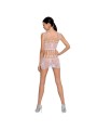 PASSION - WOMAN BS090 WHITE BODYSTOCKING ONE SIZE