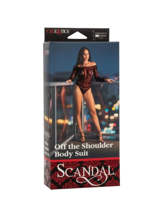 CALEXOTICS - SCANDAL SHOULDER BODY SUIT ONE SIZE