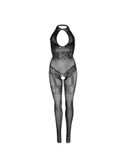 LEG AVENUE - BODYSTOCKING RÉSILLE SANS COUTURE TAILLE UNIQUE - NOIR