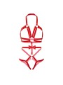 LEG AVENUE - KINK - IMBRACATURA CON O-RING CON BORCHIE TEDDY TAGLIA L 