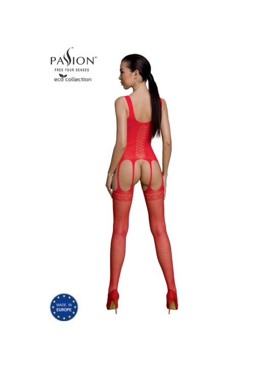 PASSION - ECO COLLECTION BODYSTOCKING ECO BS007 ROT