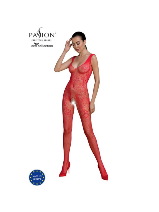 PASSION - ECO COLLECTION BODYSTOCKING ECO BS012 ROT