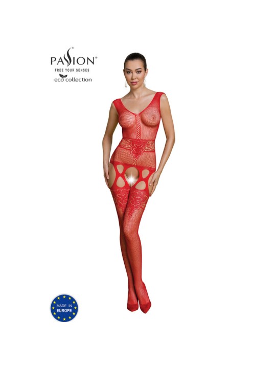 PASSION - COLEO ECO BODYSTOCKING ECO BS014 VERMELHO