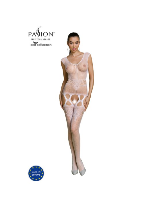 PASSION - BODYSTOCKING ECO COLLECTION ECO BS014 BLANC