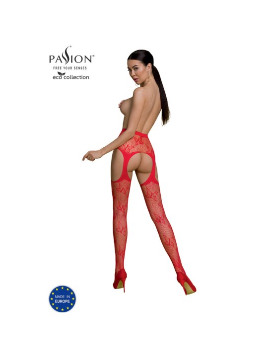PASSION - ECO COLLECTION BODYSTOCKING ECO S001 ROT