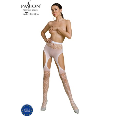 PASSION - ECO COLLECTIE BODYSTOCKING ECO S005 WIT