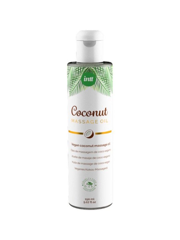 INTT - ÓLEO DE MASSAGEM VEGANO DOCE COM RELAXANTE SABOR DE COCO