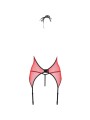 PASSION - CORSETTO PEONIA LINEA EROTICA ROSSO S/M