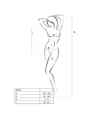 PASSION - BS094 BODYSTOCKING NERO TAGLIA UNICA