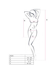 PASSION - BS096 SCHWARZER BODYSTOCKING, EINE GRÖSSE