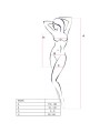 PASSION - BS096 SCHWARZER BODYSTOCKING, EINE GRÖSSE