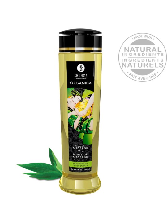 SHUNGA - ÓLEO DE MASSAGEM BIO CHÁ VERDE 240 ML