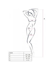 PASSION - BS098 WHITE BODYSTOCKING ONE SIZE
