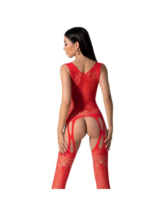 PASSION - BS099 BODYSTOCKING ROJO TALLA ÚNICA