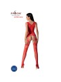 PASSION - BS099 BODYSTOCKING ROJO TALLA ÚNICA