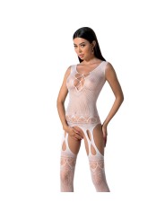 PASSION - BS099 WEISSER BODYSTOCKING, EINE GRÖSSE