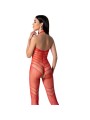 PASSION - BS100 BODYSTOCKING ROUGE TAILLE UNIQUE