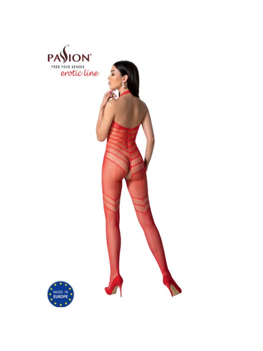 PASSION - BS100 RODE BODYSTOCKING ÉÉN MAAT