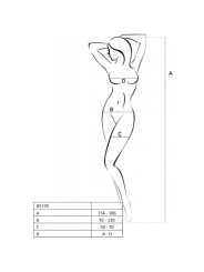 PASSION - BS100 RODE BODYSTOCKING ÉÉN MAAT