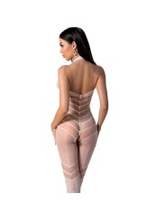 PASSION - BS100 WITTE BODYSTOCKING ÉÉN MAAT