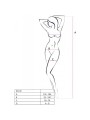 PASSION - BS100 WITTE BODYSTOCKING ÉÉN MAAT