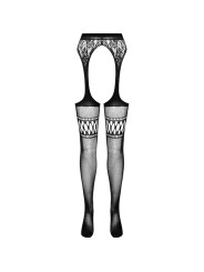 PASSION - S026 MEDIAS CON LIGUERO NEGRO TALLA ÚNICA