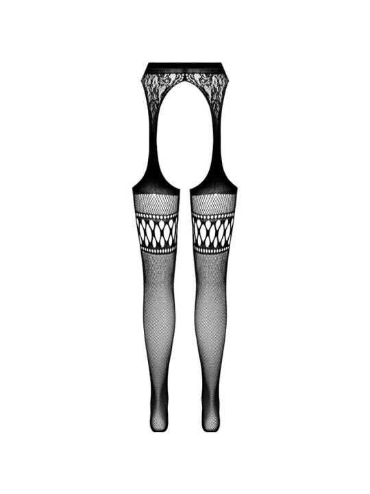 PASSION - S026 SCHWARZE STRUMPFSTRUMPFHOSE, EINE GRÖSSE