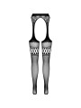 PASSION - S026 ZWARTE KOUSEN MET KOUSENBAND ONE SIZE