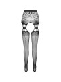 PASSION - S027 SCHWARZE STRUMPFSTRUMPFHOSE, EINE GRÖSSE
