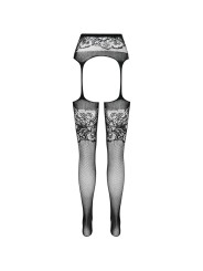 PASSION - S029 MEDIAS CON LIGUERO NEGRO TALLA ÚNICA