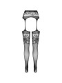 PASSION - S029 COLLANT NERO CON GIARRETTIERA TAGLIA UNICA