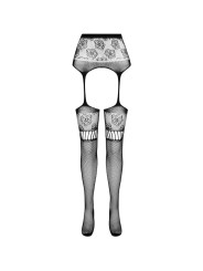 PASSION - S030 MEDIAS CON LIGUERO NEGRO TALLA ÚNICA
