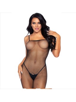 LEG AVENUE - BODYSTOCKING FISHNET COM ABERTURA
