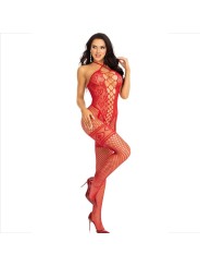 LEG AVENUE - RODE HARTEN HALTER NEK BODYSTOCKING
