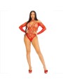 LEG AVENUE - BODY CROTHLESS COM VERMELHO BRILHANTE