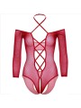 LEG AVENUE - BODY CROTHLESS WITH GLOSS RED