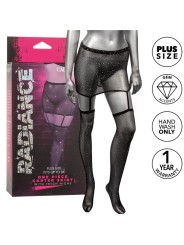 CALEXOTICS - RADIANCE GARTER SKIRT THIGH HIGHS PLUS SIZE