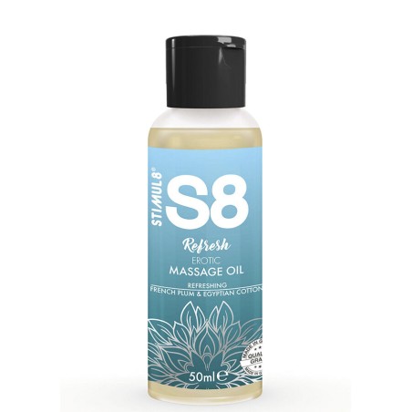 STIMUL8 - S8 REFRESH EROTISCHE KATOEN MASSAGEOLIE 50 ML