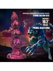 POWER MONSTERS - PRIMAL BEASTLORD ROSA TRANSLÚCIDO FANTASIA DILICONE 2