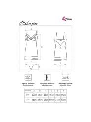 LIVCO CORSETTI FASHION - MAKREZIAN LC 90545 CAMICIA + PANTY NERO