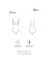 LIVCO CORSETTI FASHION - SILOMIN LC 1401 BODY + BATA NEGRO TALLA ÚNICA
