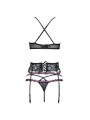 LIVCO CORSETTI FASHION - SNEHANA LC 90443 SOUTIEN-GORGE + JARRETIÈRE +