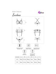 LIVCO CORSETTI FASHION - SNEHANA LC 90443 BH + KOUSENBAND + PANTY ZWAR