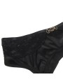 SUBBLIME - 3-DELIGE SET BH + TRANG + KOUSENBAND ZWART KANT S/M